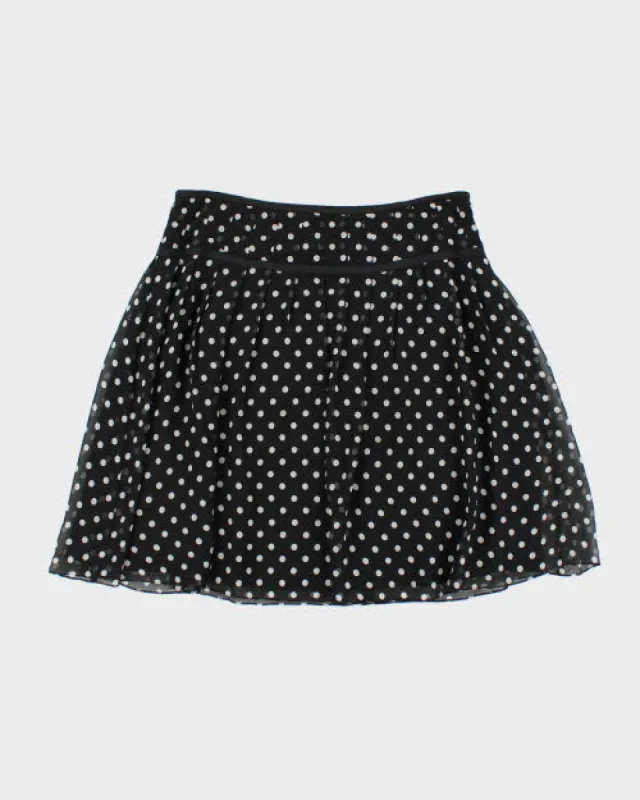 Ralph Lauren Polka Dot Silk Skirt - L sold by Rokit