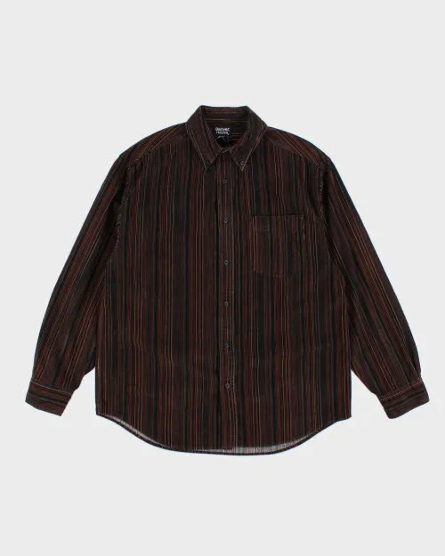 Denver Hayes Cord Stripe Shirt - M sold by Rokit