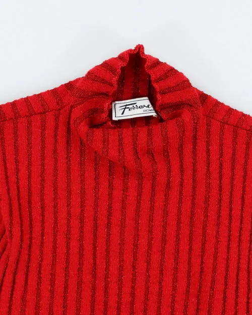 Vintage 90s Ferrone Roma Lambswool & Mohair Knit Tank - L sold by Rokit product image thumbnail 3