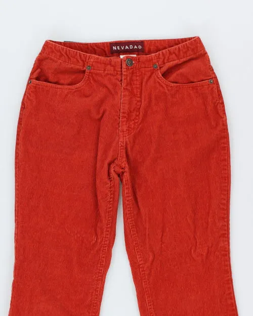 Vintage 90s Nevada Orange Flare Cord Trousers - W28 L31 sold by Rokit product image thumbnail 3
