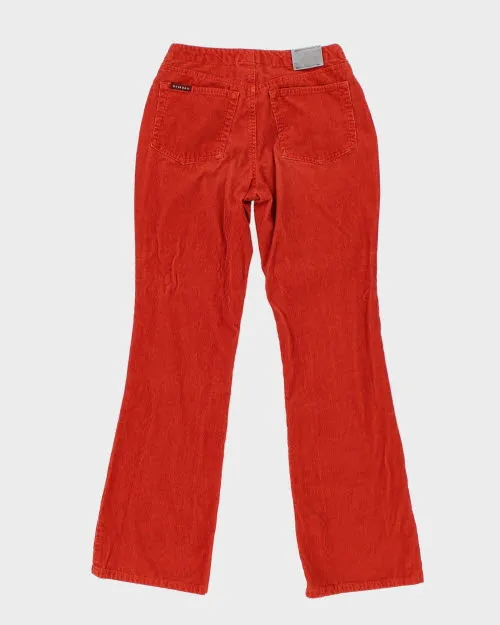 Vintage 90s Nevada Orange Flare Cord Trousers - W28 L31 sold by Rokit product image thumbnail 2