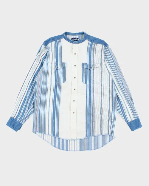 Vintage 90's Wrangler Short Collar Long-sleeved Shirt - L sold by Rokit