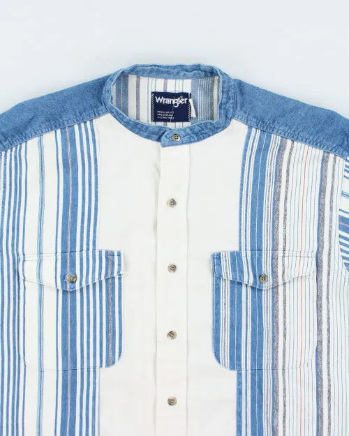 Vintage 90's Wrangler Short Collar Long-sleeved Shirt - L sold by Rokit product image thumbnail 3