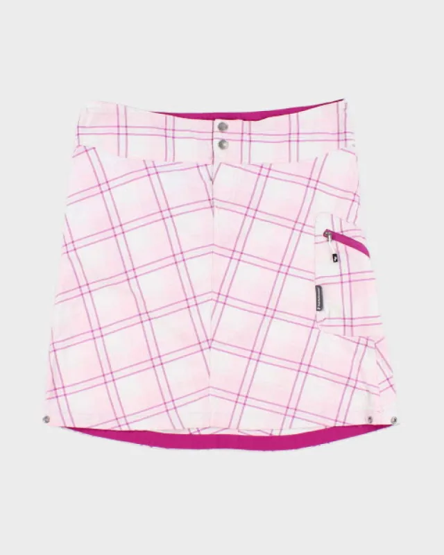 Y2k 00s Pink Check Skirt - M sold by Rokit