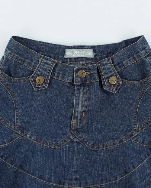 Y2k 00s 2 Hot Jeans Flared Denim Skirt - XS sold by Rokit product image thumbnail 3