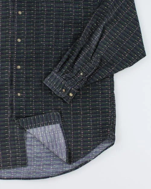 Vintage M.E. Sport Patterned Corduroy Shirt - L sold by Rokit product image thumbnail 4