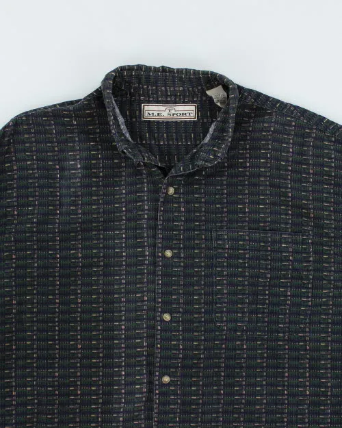 Vintage M.E. Sport Patterned Corduroy Shirt - L sold by Rokit product image thumbnail 3