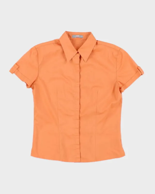 Y2k 00s N2 Orange Shirt - L sold by Rokit