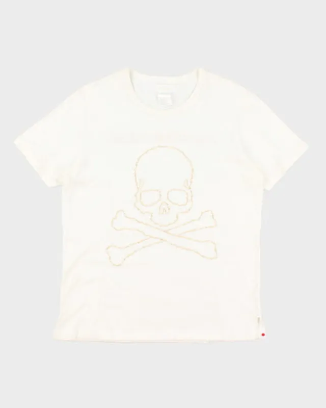 Mastermind Japan Embroidered Crossbones T-Shirt - L sold by Rokit