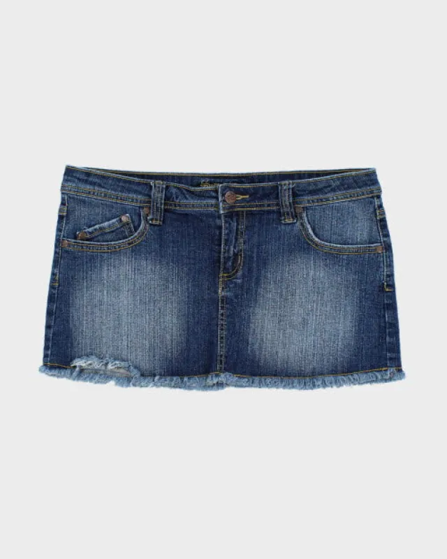 Y2k 00s Seductions Denim Mini Skirt - M sold by Rokit