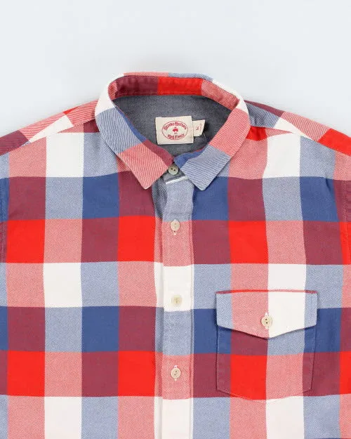 Vintage 90's Brooks Brothers Red Fleece Flannel Shirt - M sold by Rokit product image thumbnail 3
