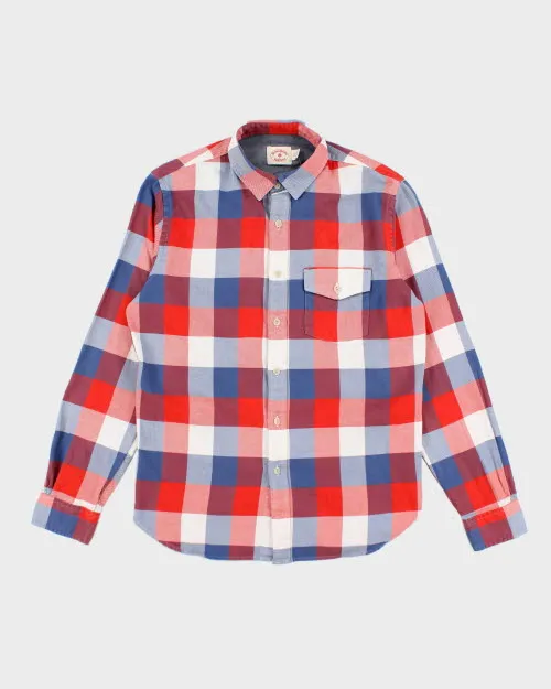 Vintage 90's Brooks Brothers Red Fleece Flannel Shirt - M sold by Rokit