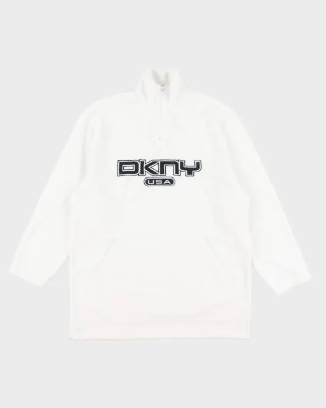 Vintage DKNY Sherpa Pullover Fleece - M sold by Rokit