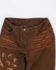 Y2k 00s Yukko Embroidered Cord Trousers - W28 L31 sold by Rokit