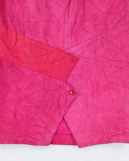 Vintage Danier Pink Suede Skirt - XS sold by Rokit product image thumbnail 4