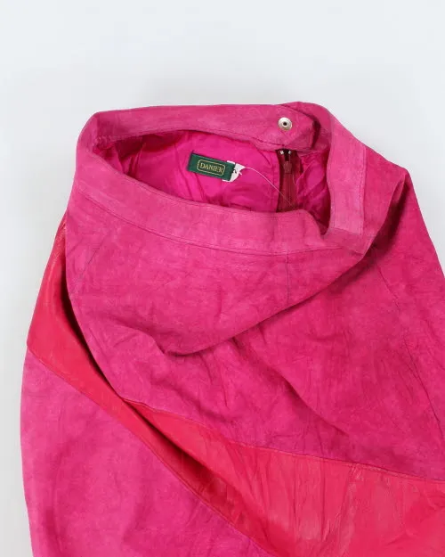 Vintage Danier Pink Suede Skirt - XS sold by Rokit product image thumbnail 3
