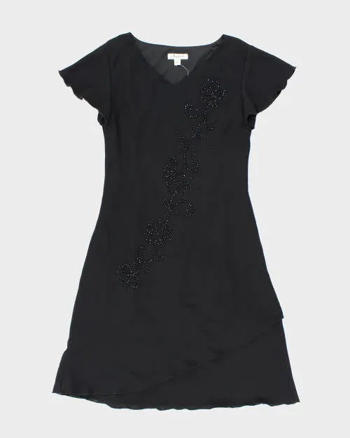 Vintage 90s Jessica Black Beaded Dress - M sold by Rokit