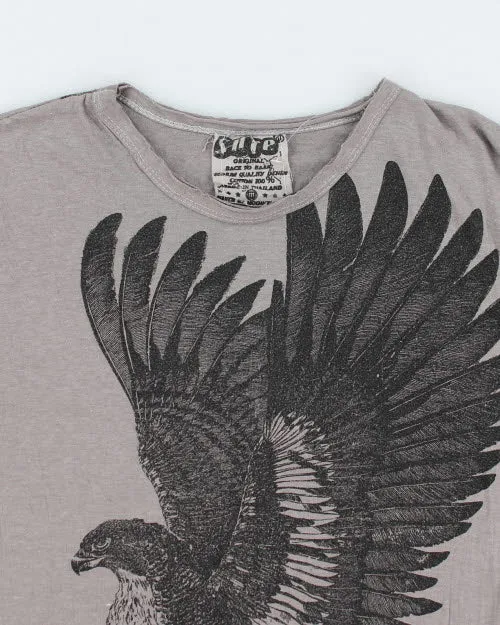Vintage Y2K Gothic Eagle T-Shirt - M sold by Rokit product image thumbnail 3