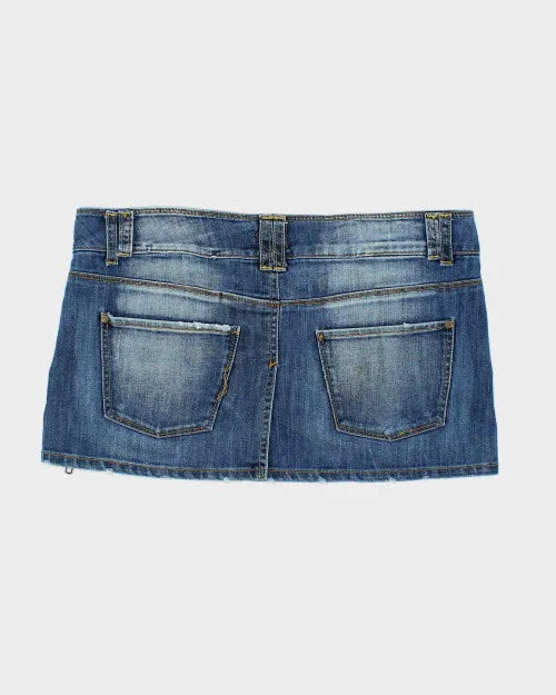 Y2k 00s Zip Denim Mini Skirt - M sold by Rokit product image thumbnail 2