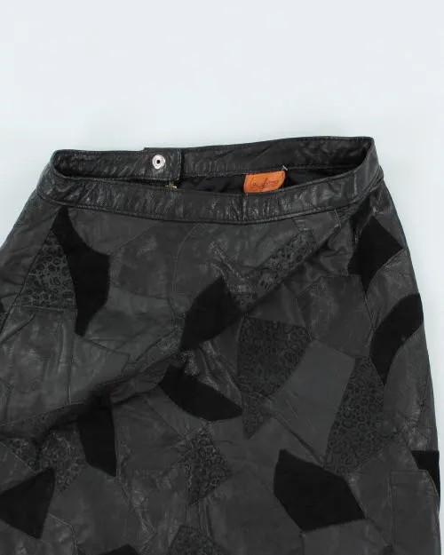 Vintage La Firma Patchwork Suede Skirt - XS sold by Rokit product image thumbnail 3