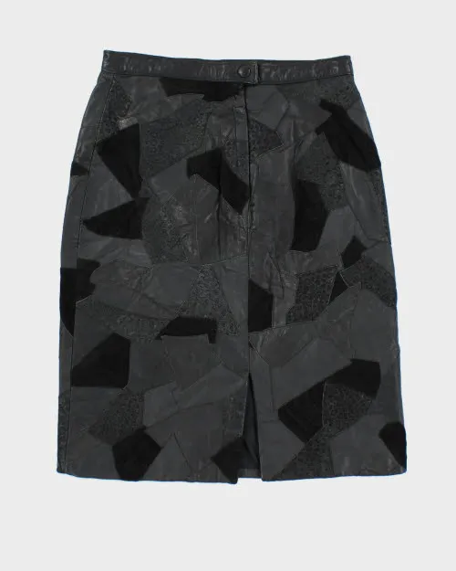 Vintage La Firma Patchwork Suede Skirt - XS sold by Rokit product image thumbnail 2
