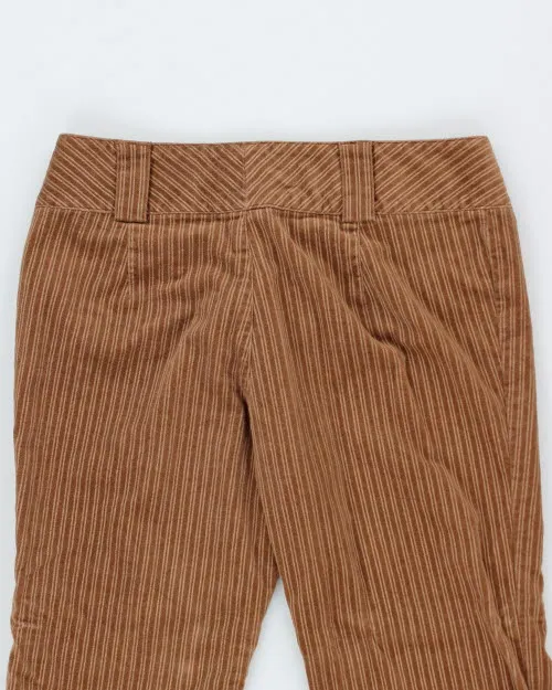 Y2k 00s Jacob Brown Stripe Cord Trousers - W32 L31 sold by Rokit product image thumbnail 4