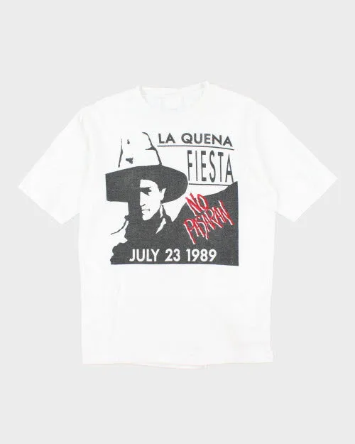 Vintage 1989 La Quena Fiesta Single Stitch T-Shirt - L sold by Rokit