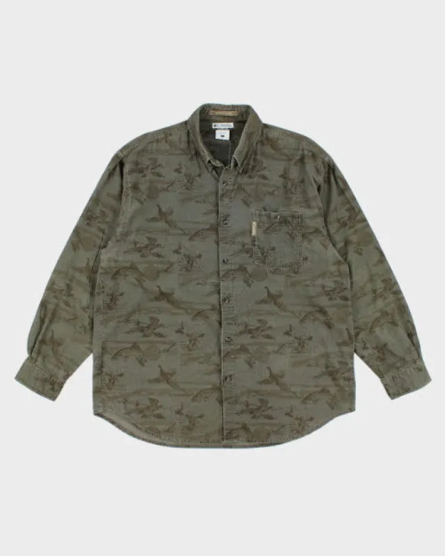 Columbia Pattern Cord Shirt - L sold by Rokit
