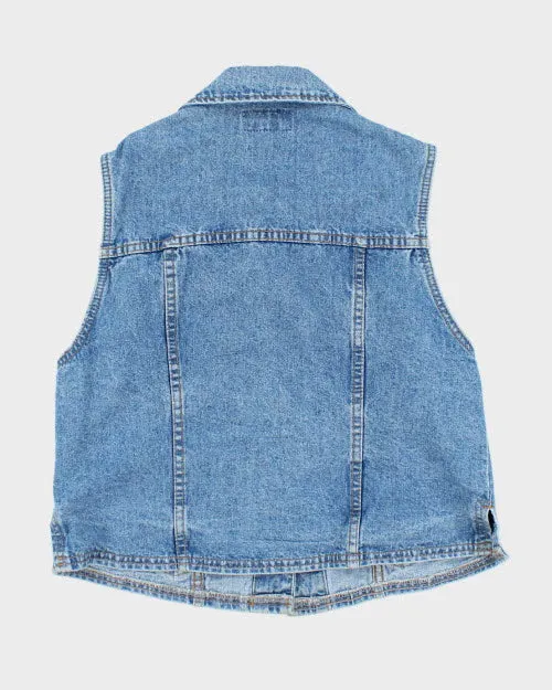 Vintage 90s French Dressing Sleeveless Denim Shirt - M sold by Rokit product image thumbnail 2