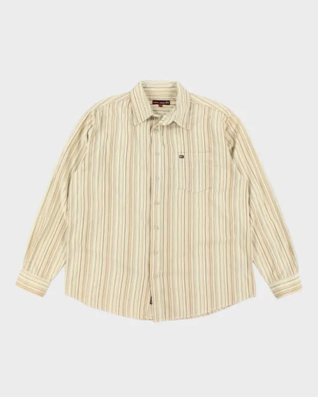 Vintage Point Zero Striped Corduroy Shirt - M sold by Rokit