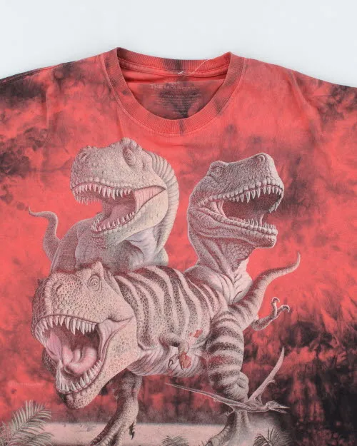 Vintage 2000's The Mountain T-Rex Tye Dye T-Shirt - XXL sold by Rokit product image thumbnail 3