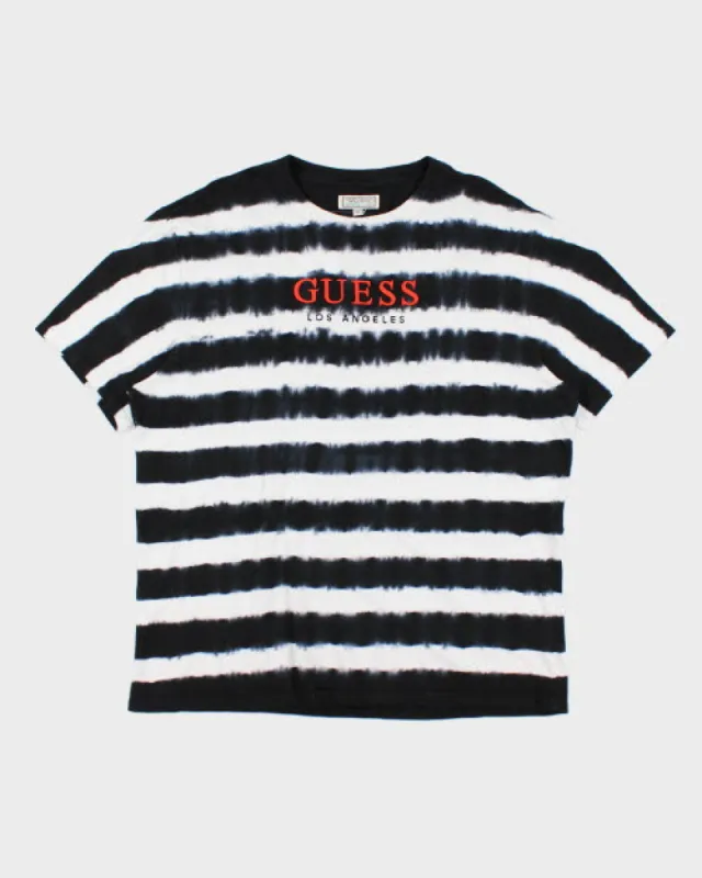 Vintage Guess LA Striped T-Shirt - XL sold by Rokit