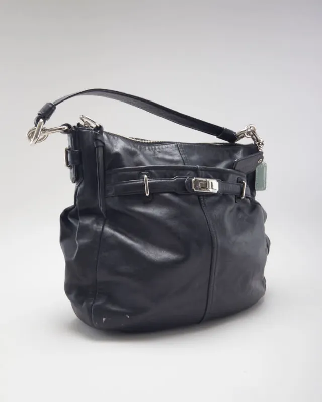 Coach Black Leather Handbag sold by Rokit