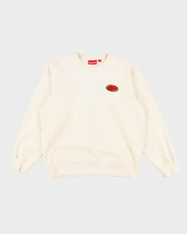 Supreme New York Embroidered Small Logo Sweatshirt - L sold by Rokit