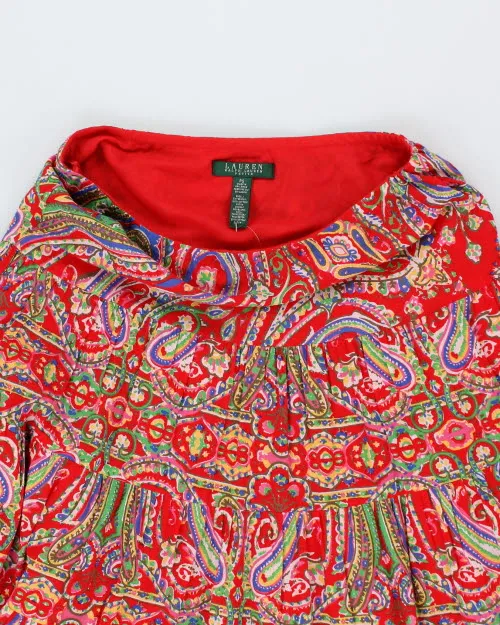 Ralph Lauren Red Tiered Skirt - S sold by Rokit product image thumbnail 3