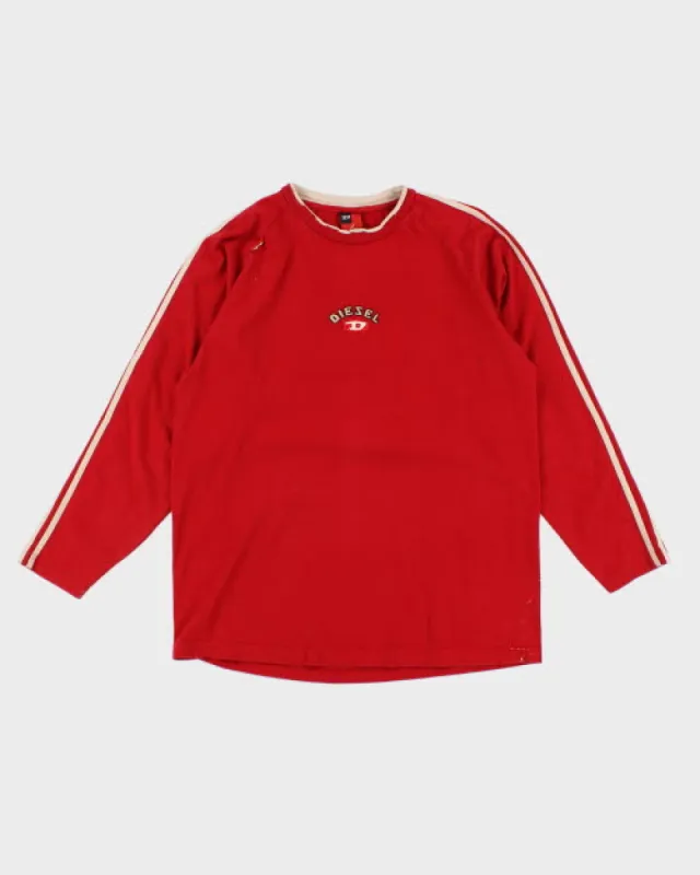 Vintage Y2K Diesel Bubble Print Long-sleeved T-Shirt - L sold by Rokit