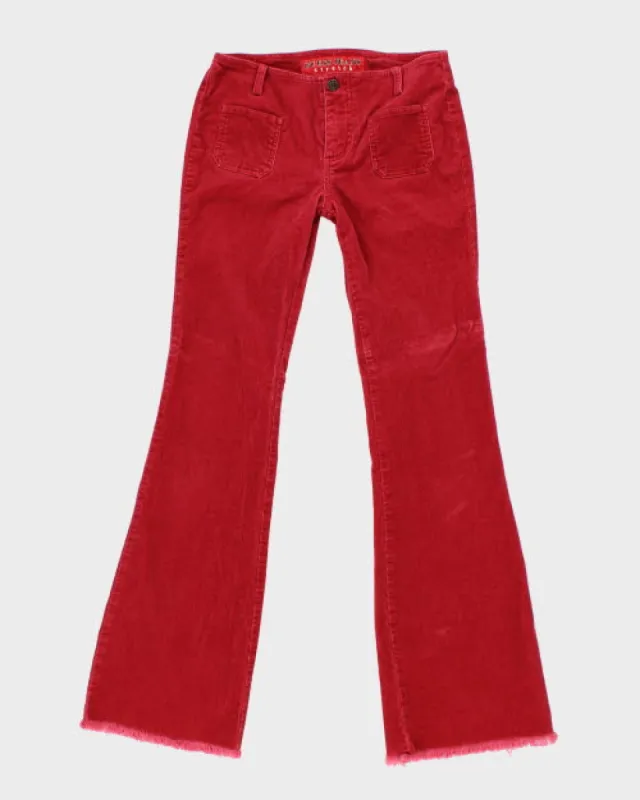 Vintage 90s Guess Corduroy Flare Trousers - W28 L32 sold by Rokit