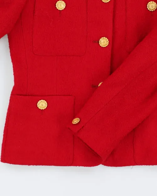Vintage Jones New York Red Wool Blazer - S sold by Rokit product image thumbnail 4