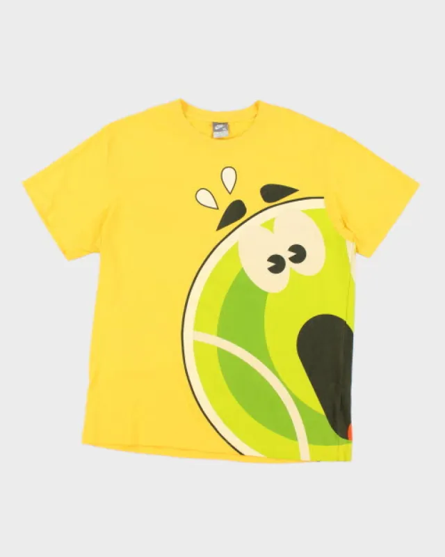 Vintage 2000's Nike Tennis Wrap Print T-Shirt - L sold by Rokit