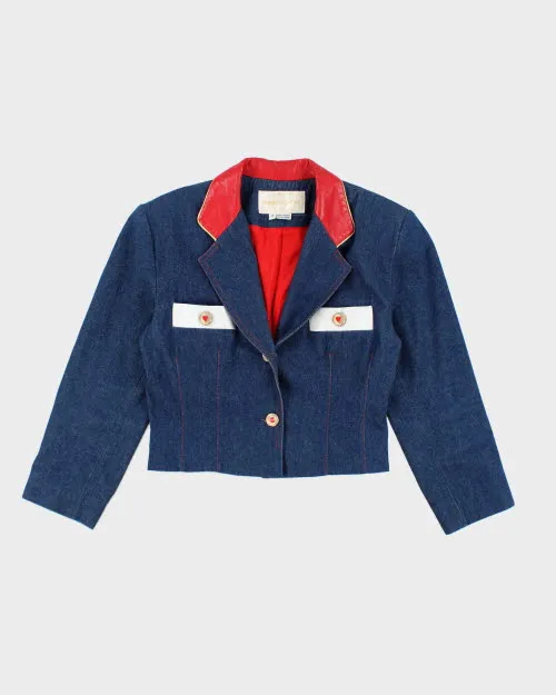 Margret Godfrey Denim Blazer Jacket - S sold by Rokit