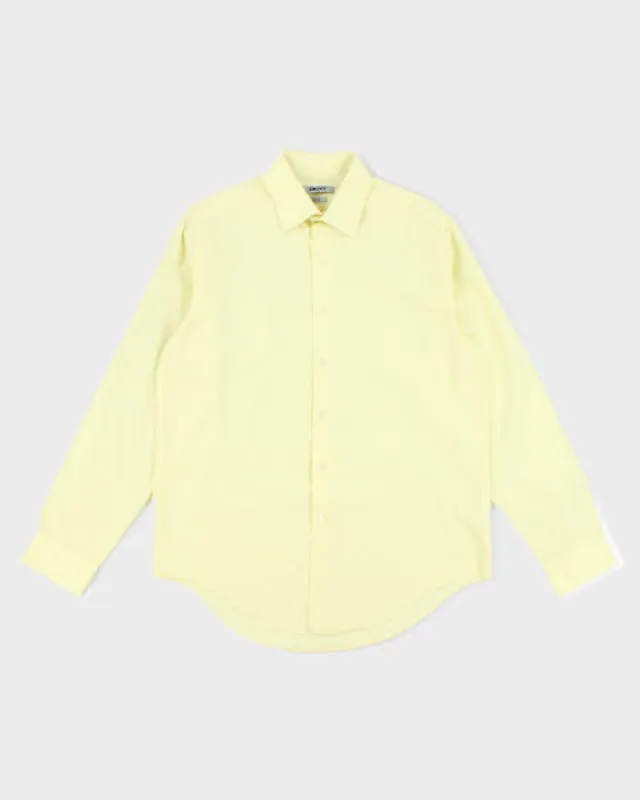 DKNY Yellow Long Sleeve Shirt - L made by DKNY