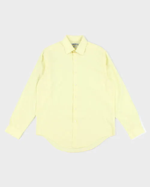 DKNY Yellow Long Sleeve Shirt - L sold by Rokit