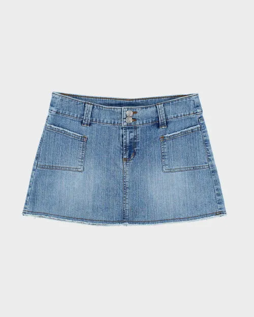 Y2k 00s Nevada Denim Skirt - S sold by Rokit