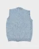 Vintage Blue Button Up Vest - M sold by Rokit