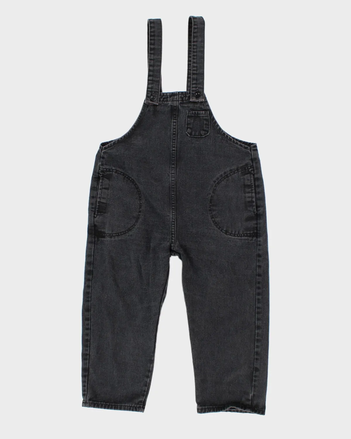 Womens Black Dungarees sold by Rokit