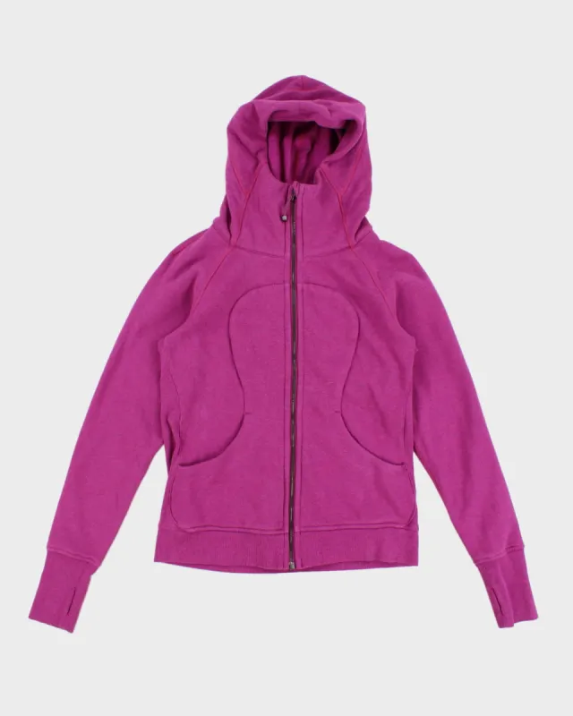 Magenta Lululemon Zip-Up Hoodie - M sold by Rokit