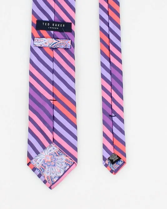 Ted Baker Striped Silk Tie sold by Rokit product image thumbnail 2