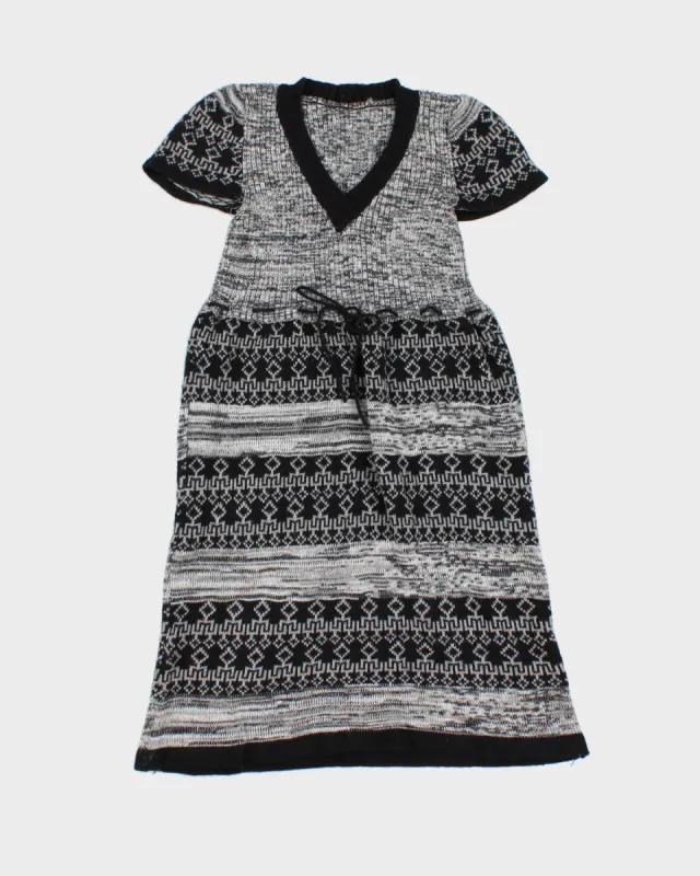 Vintage Wool Blend Knit Dress - XS sold by Rokit