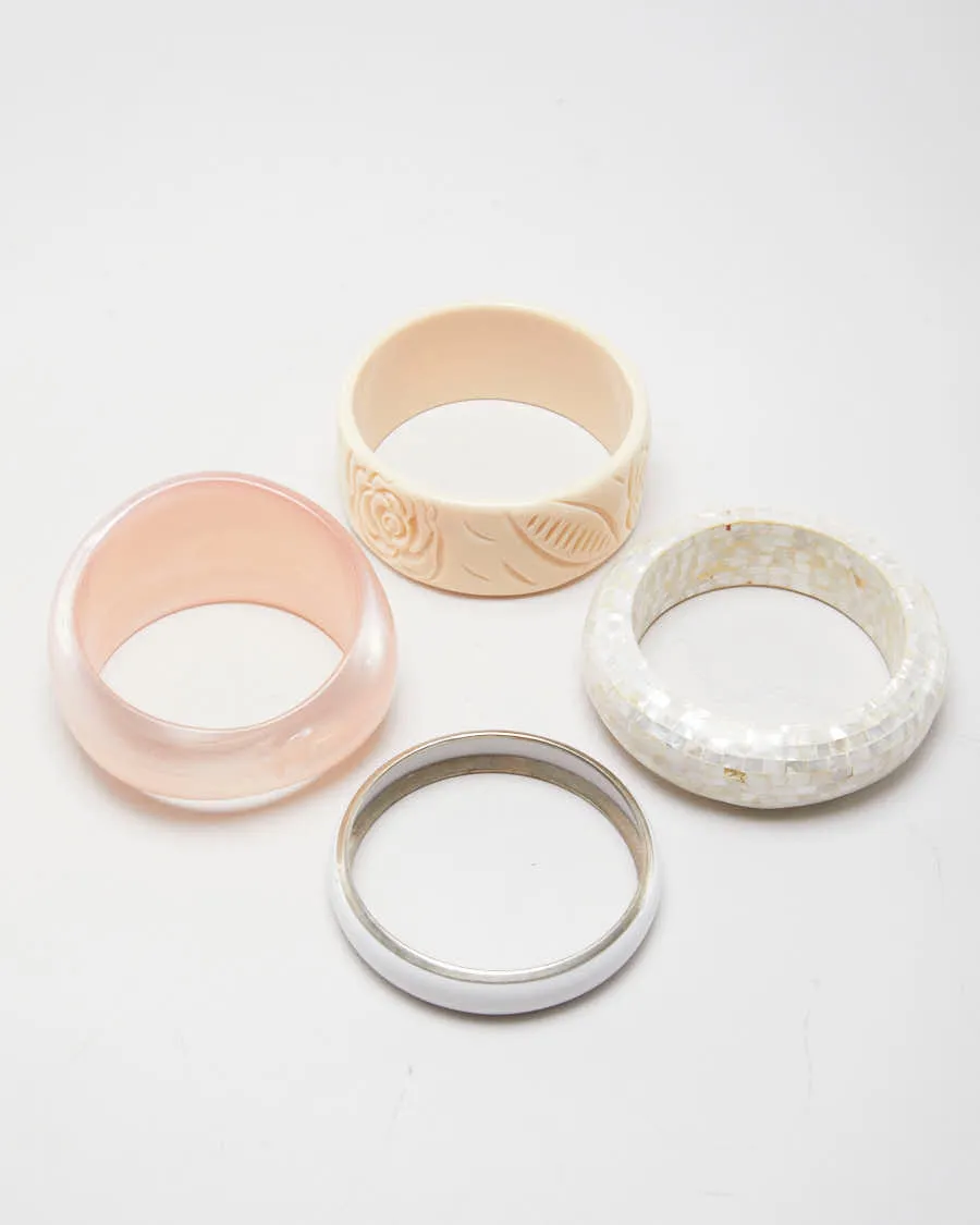 Vintage Blush Set of 4 Bangles sold by Rokit