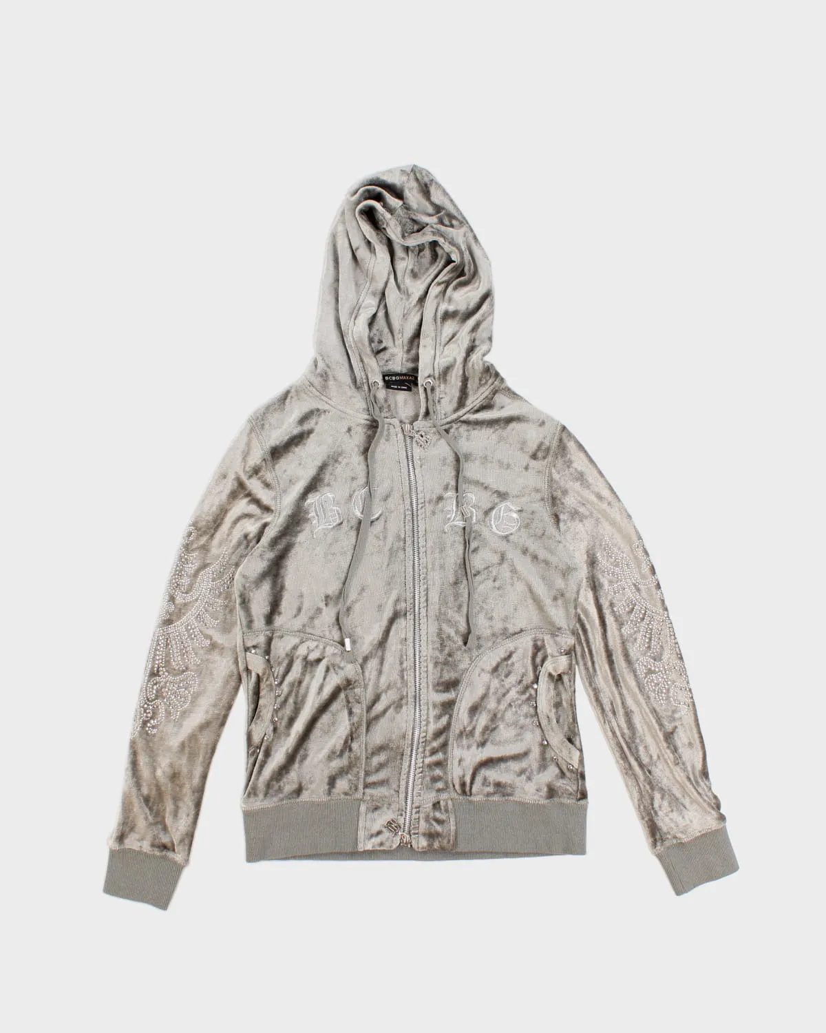 Y2K 00s BCBG MaxAzria Studded Tracksuit Jacket - M sold by Rokit